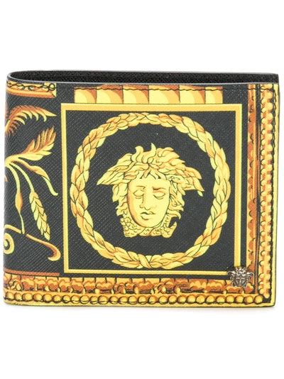 Versace Medusa Print Wallet Portafoglio Barocco Vitello  